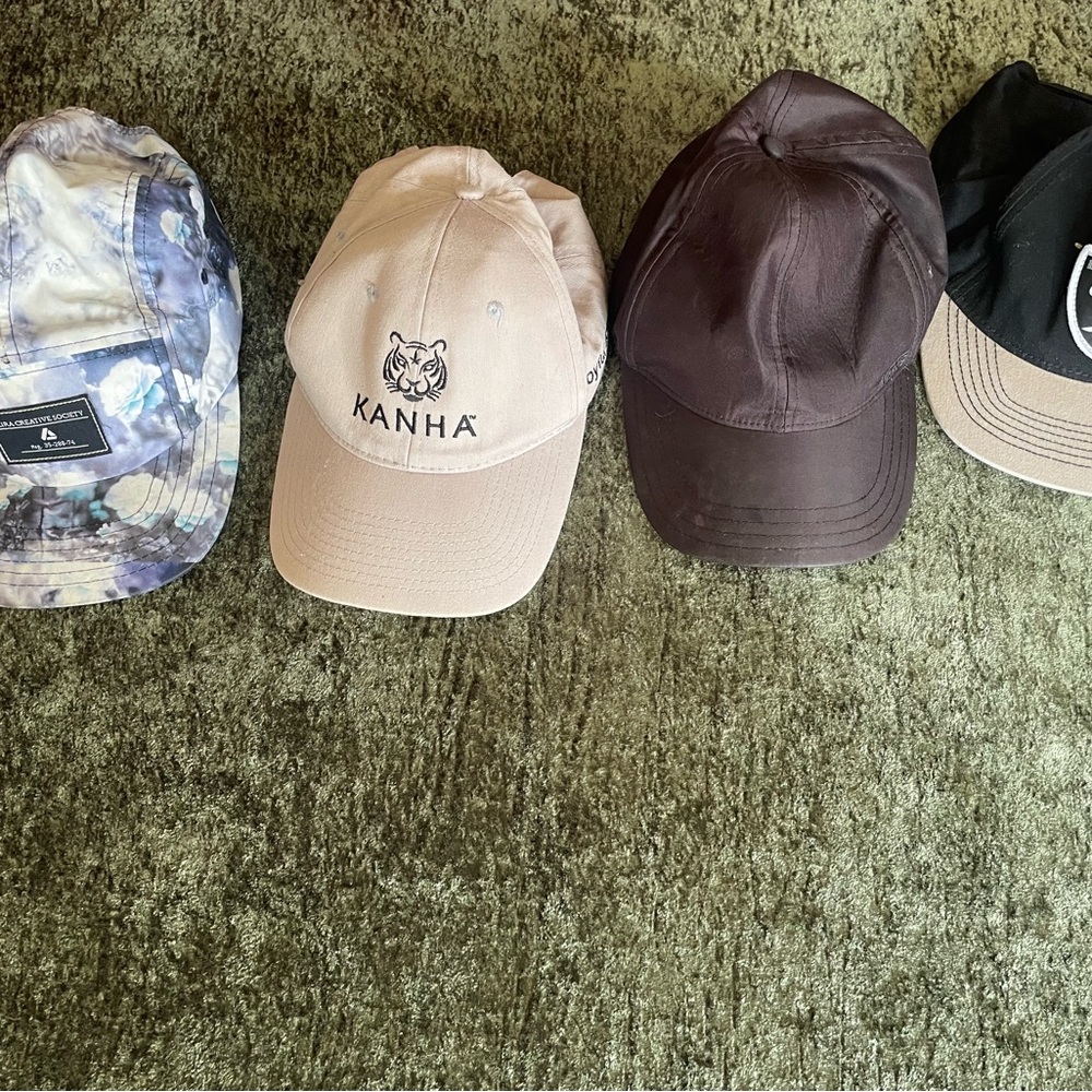 Lot of Baseball Caps and hats